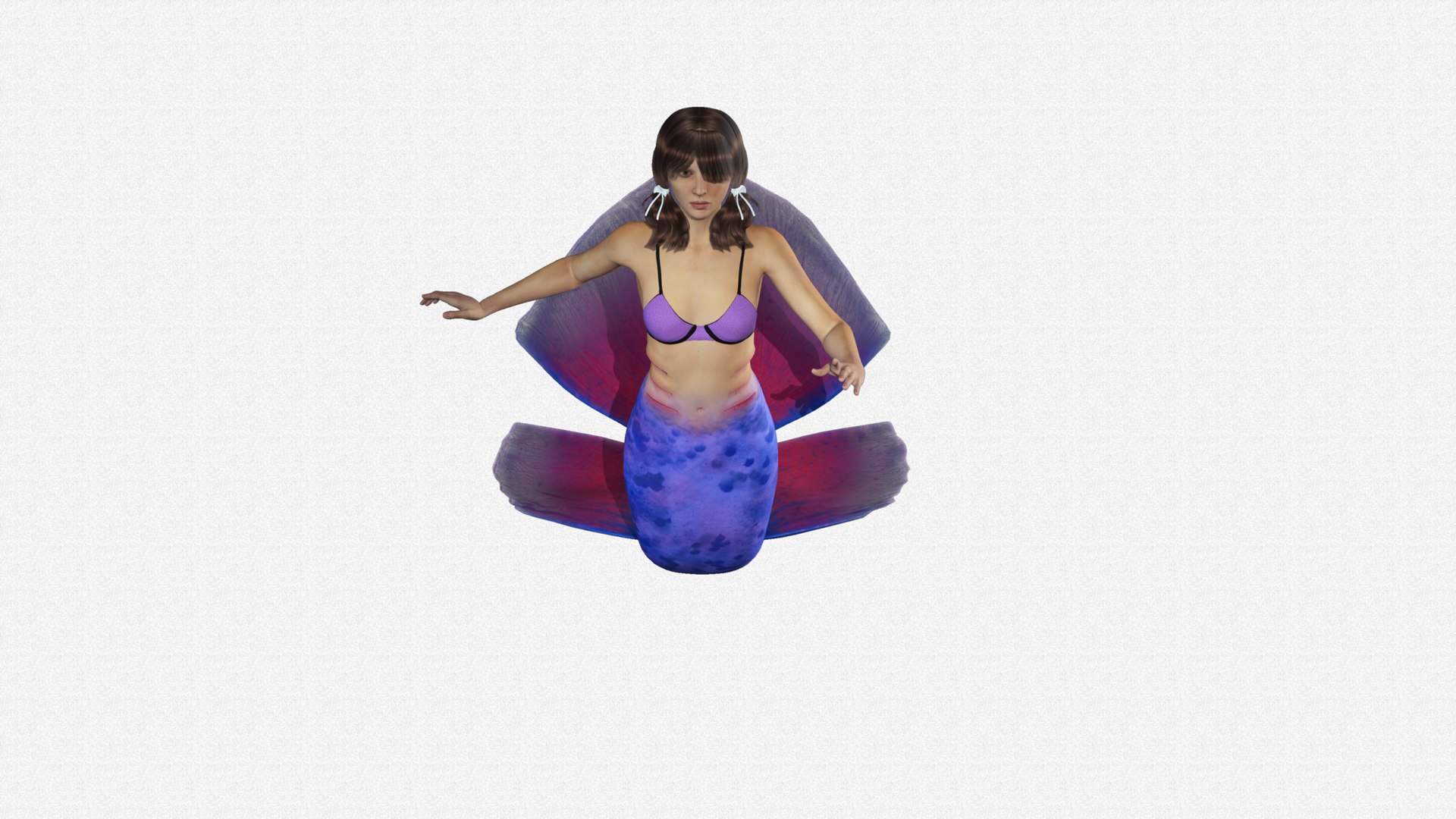 Mermaid Character Full Rigged 3D Model - TurboSquid 2236860