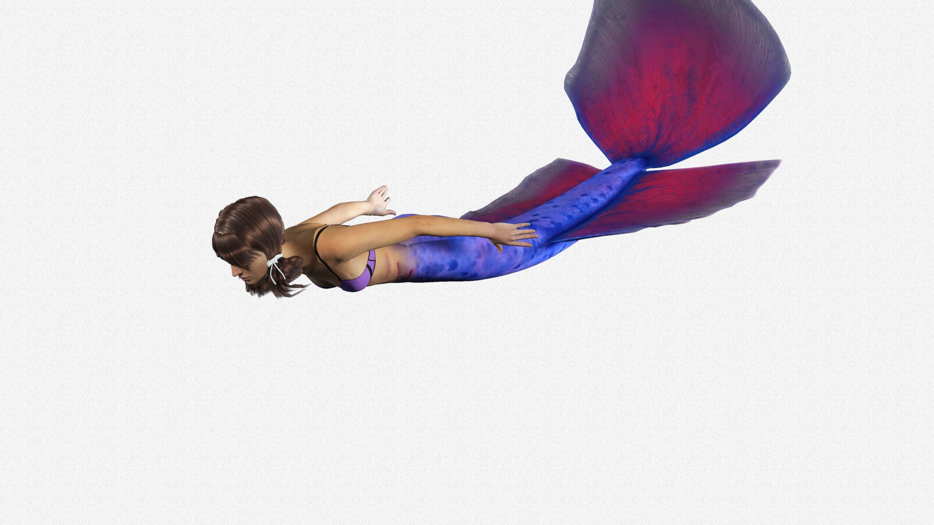 Mermaid Character Full Rigged 3D Model - TurboSquid 2236860