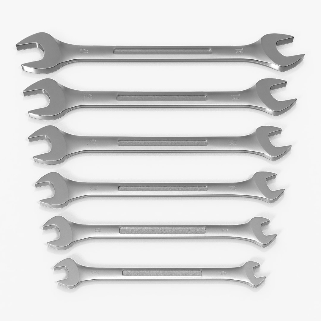 Spanner Set Generic 3D model preview