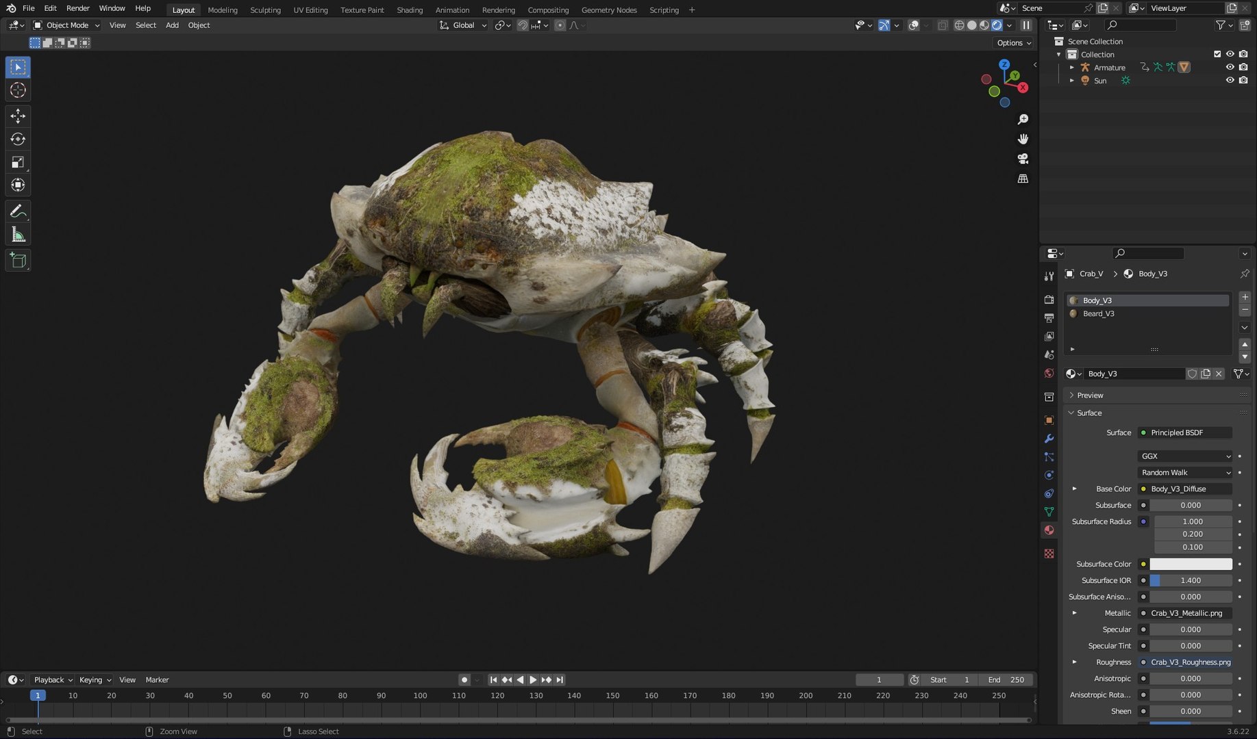 3D Crab-V3 model https://p.turbosquid.com/ts-thumb/lw/J3jsI7/qq/wireframe5/jpg/1767859886/1920x1080/fit_q87/91a91143d43544423a8aea4adf219a4908e06b11/wireframe5.jpg