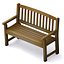 banc de jardin lac miroir