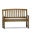 banc de jardin lac miroir