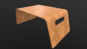 Bed Table Trey AR VR PBR  Lowpoly with game ready 3D model