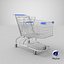 3D Detailed Metal Shopping Cart