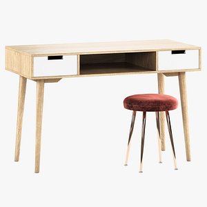 La Redoute Interieurs Jimi Vintage Desk 3D model