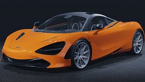 2017 McLaren 720S 3D Model Supercar Revolution