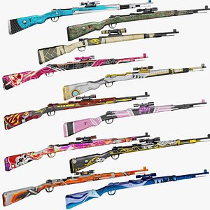 Kar98K Rifle Game Weapon 11x