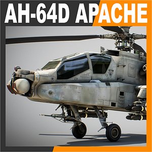 3ds max boeing ah-64d apache longbow