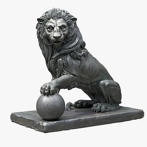 lion statue 3D model
