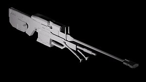 sniper rifle srs99c-s2 amb 3d max