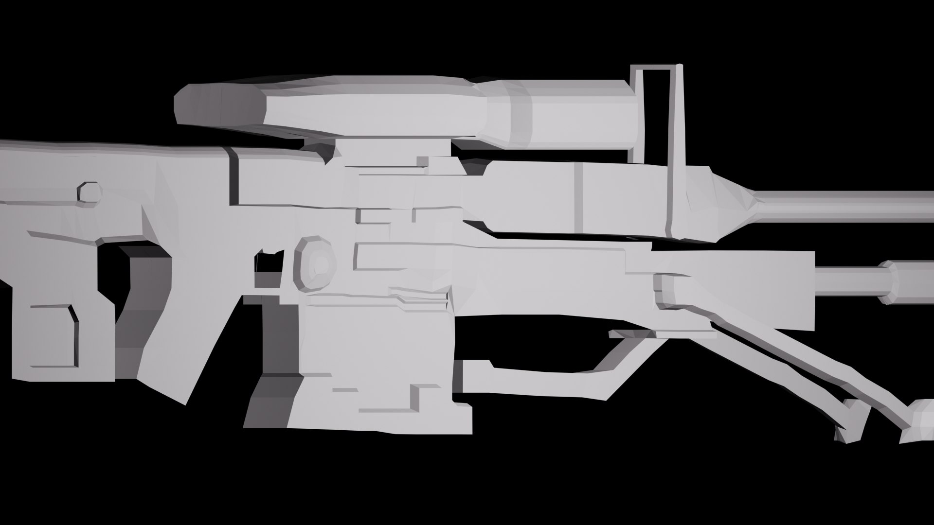 sniper rifle srs99c-s2 amb 3d max