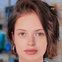 Agatha Moreira Head - No Hair - Low poly head for game