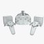 htc vive pre set 3d obj