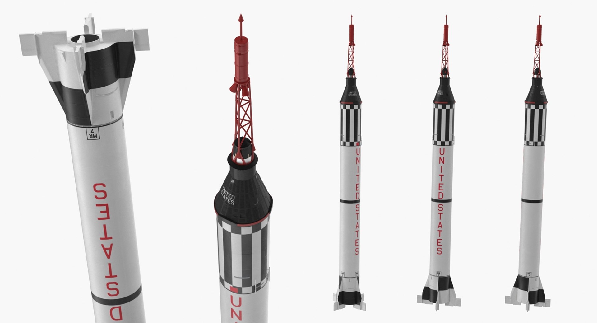 3D Rocket Mercury Redstone 3 - TurboSquid 1286987