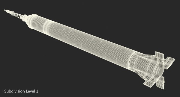 3D rocket mercury redstone 3 - TurboSquid 1286987