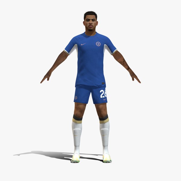 3D Rigged Levi Colwill Chelsea 2024 3D