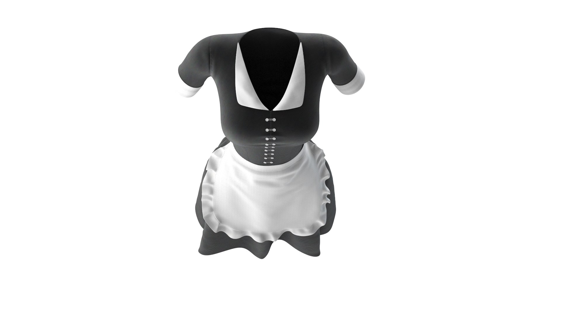 Cleaning lady uniform model - TurboSquid 1491937