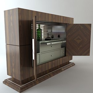 wine bar 3d model