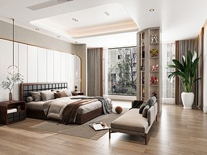 Modern bedroom 3D model