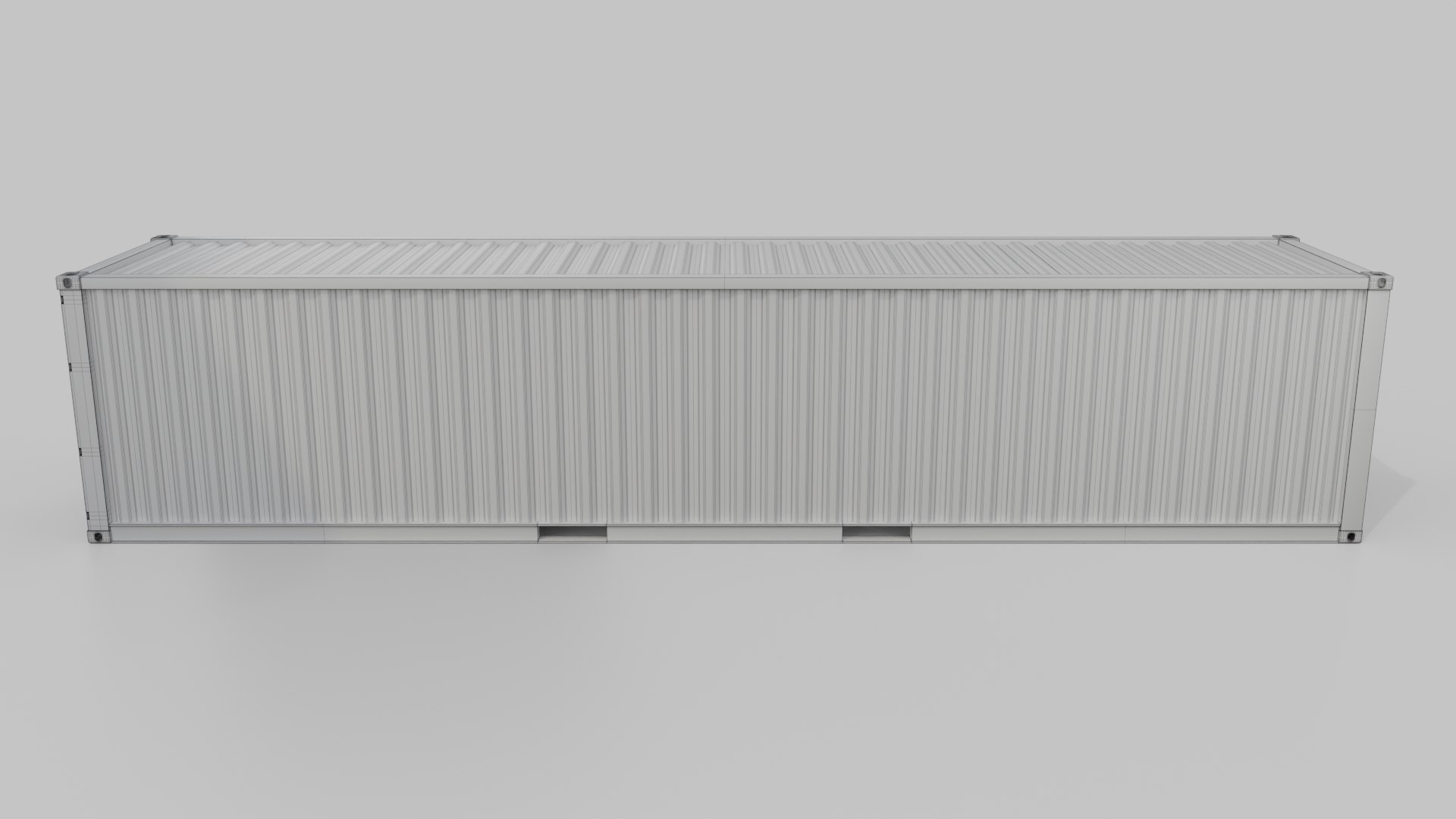 40ft Shipping Container - Customizable With Interior And Exterior 3D ...