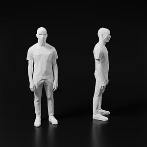 3D Lowpoly Person 12