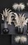 3D white dried flowers vases model