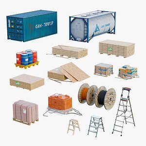Construction Props Collection GameReady LODs