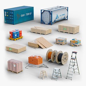 Construction Props Collection GameReady LODs