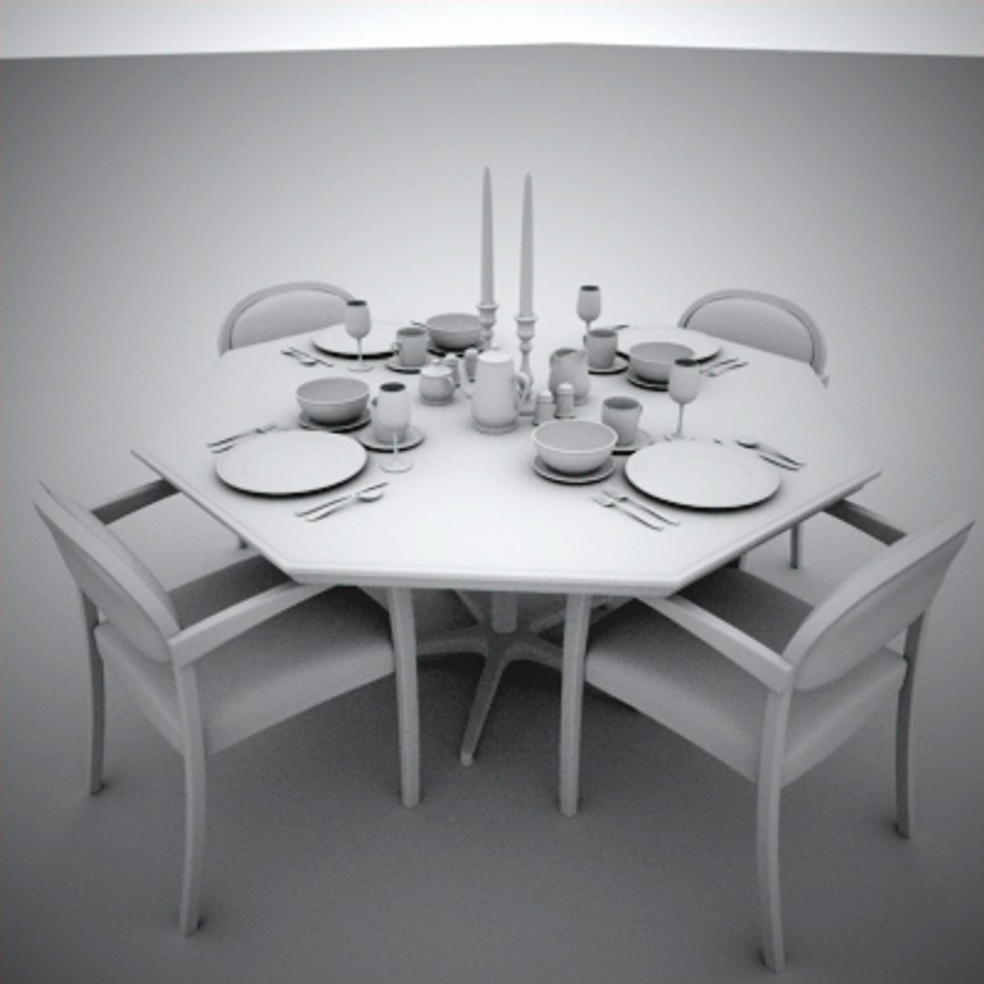 Maya Dinning Table Set Plate