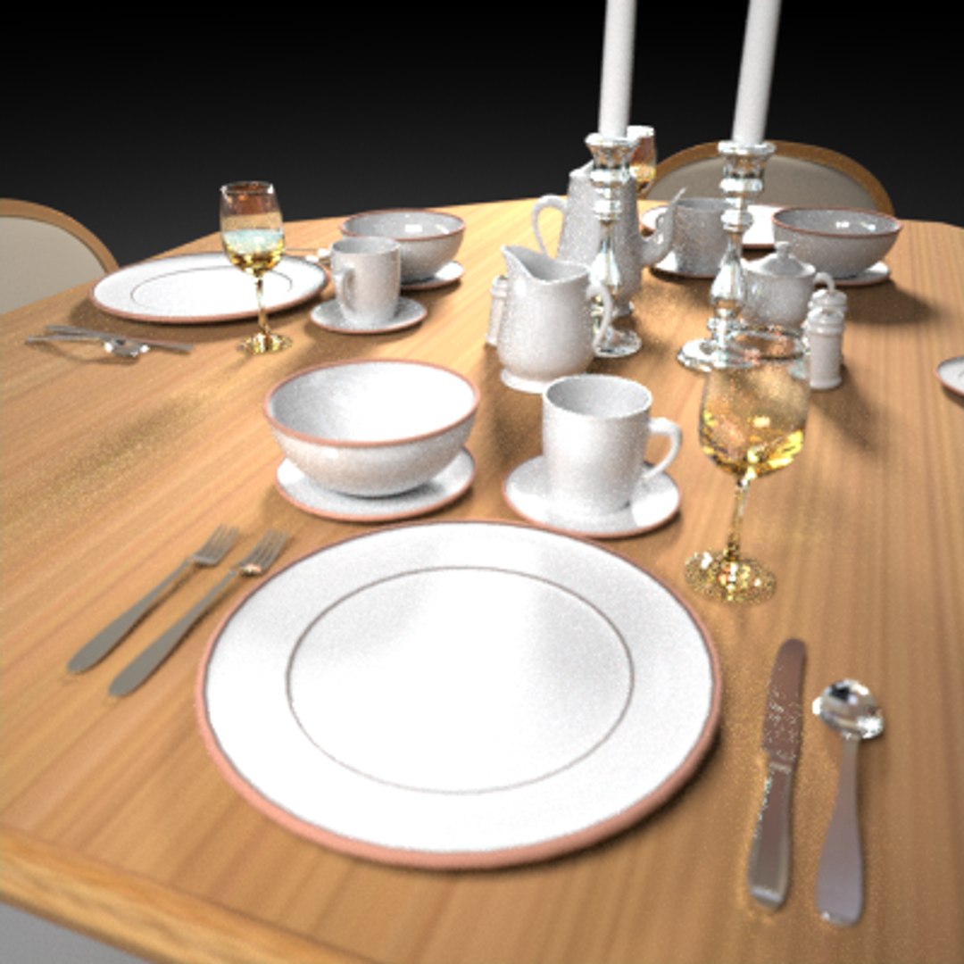 Maya Dinning Table Set Plate