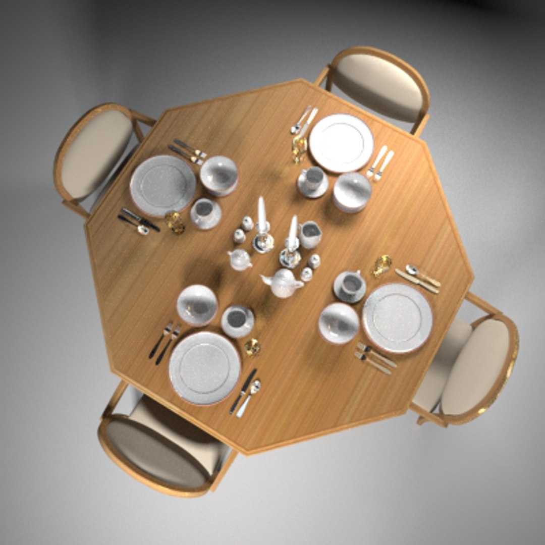 Maya Dinning Table Set Plate