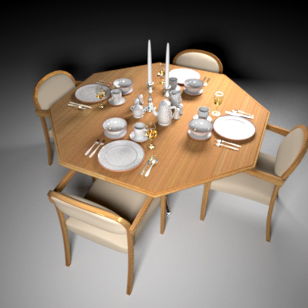 Maya Dinning Table Set Plate