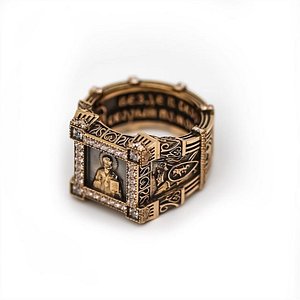 3D jewellery ring st nicholas
