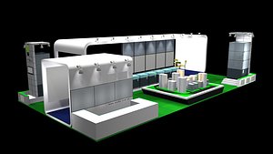 3 side open stand 3D model