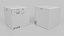 프리미엄 화이트 및 큐브 박스 트리오 - 조작 및 사용자 정의 가능