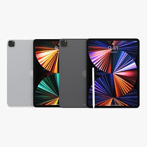 Apple iPad Pro 12-9 2021 All Colors with pencil model
