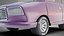 Modelo 3D de carro urbano compacto em estilo desenho animado
