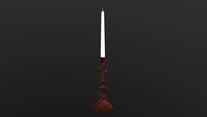 Candle Stick AR VR 3D model