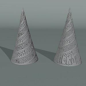 3D a Christmas tree with an inscription for 3D Printing
