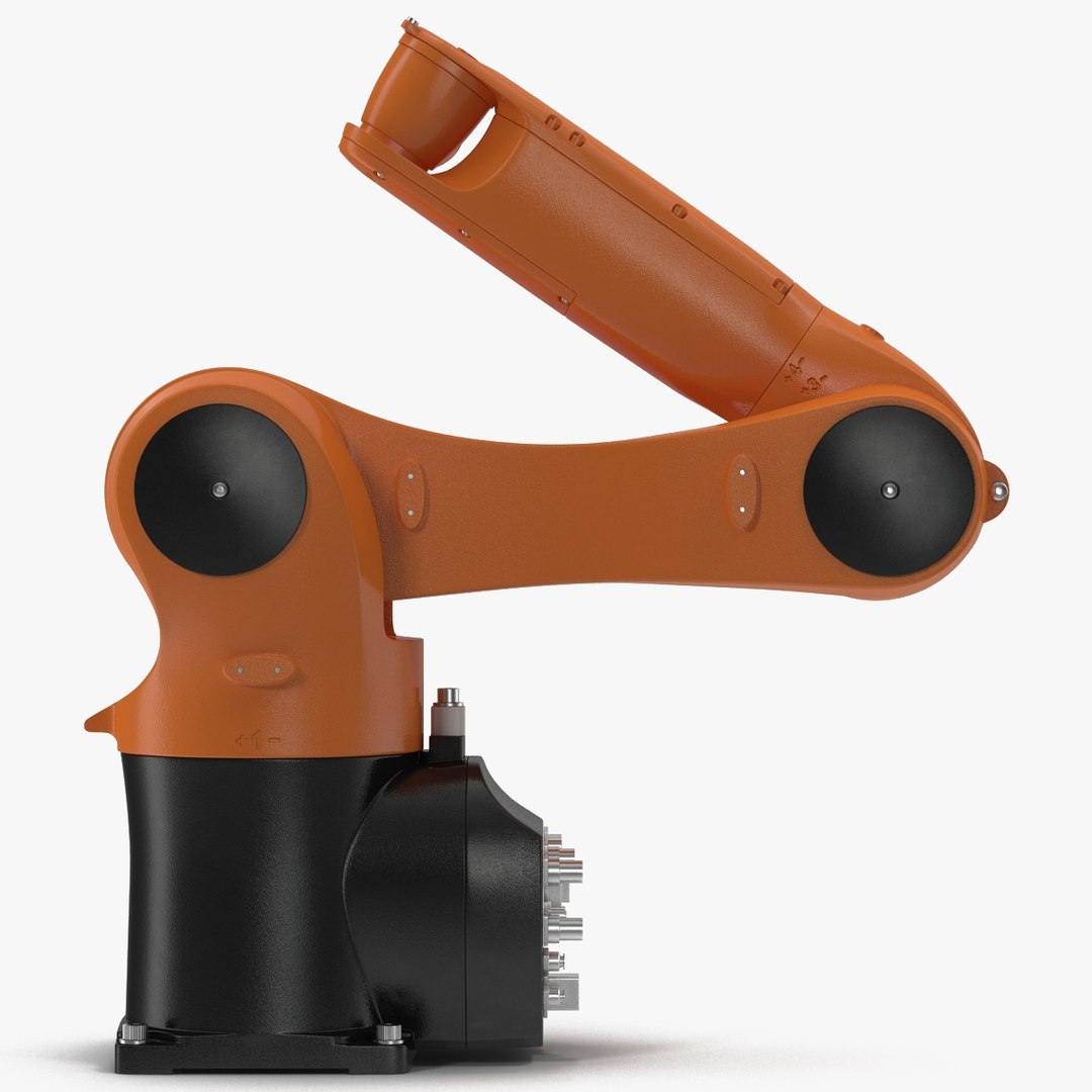 Generic Industrial Robot Arm Rigged for Cinema 4D 3D model preview