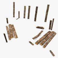 Broken Wooden Planks Collection 5