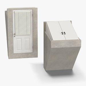 3D Outside Basement Entrance model