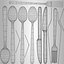 Marble Tableware Set with Cutlery