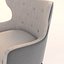 Simon Pebble Wingback Chair