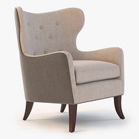 Simon Pebble Wingback Chair