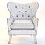 Simon Pebble Wingback Chair