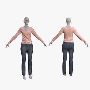 Woman clothes top  denim