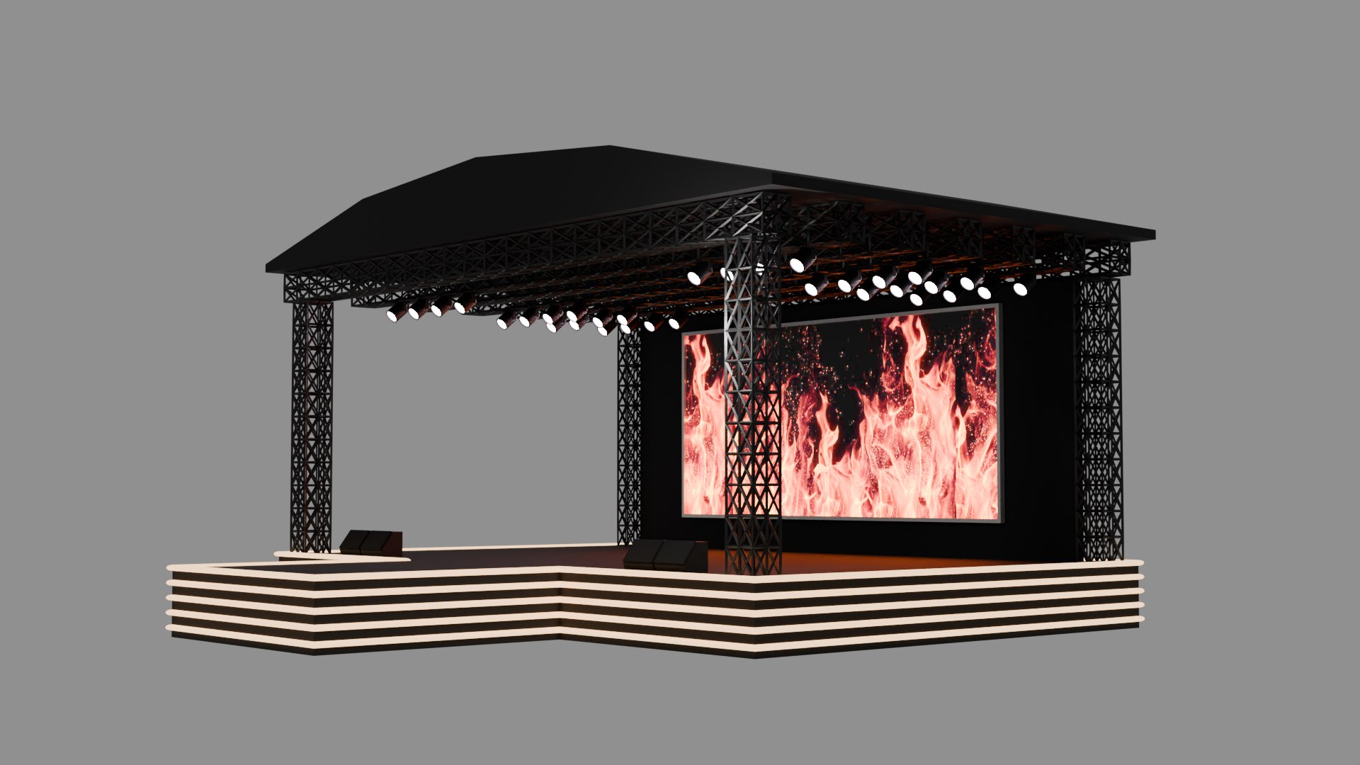 StageOutdoor1 3D Model - TurboSquid 2389229