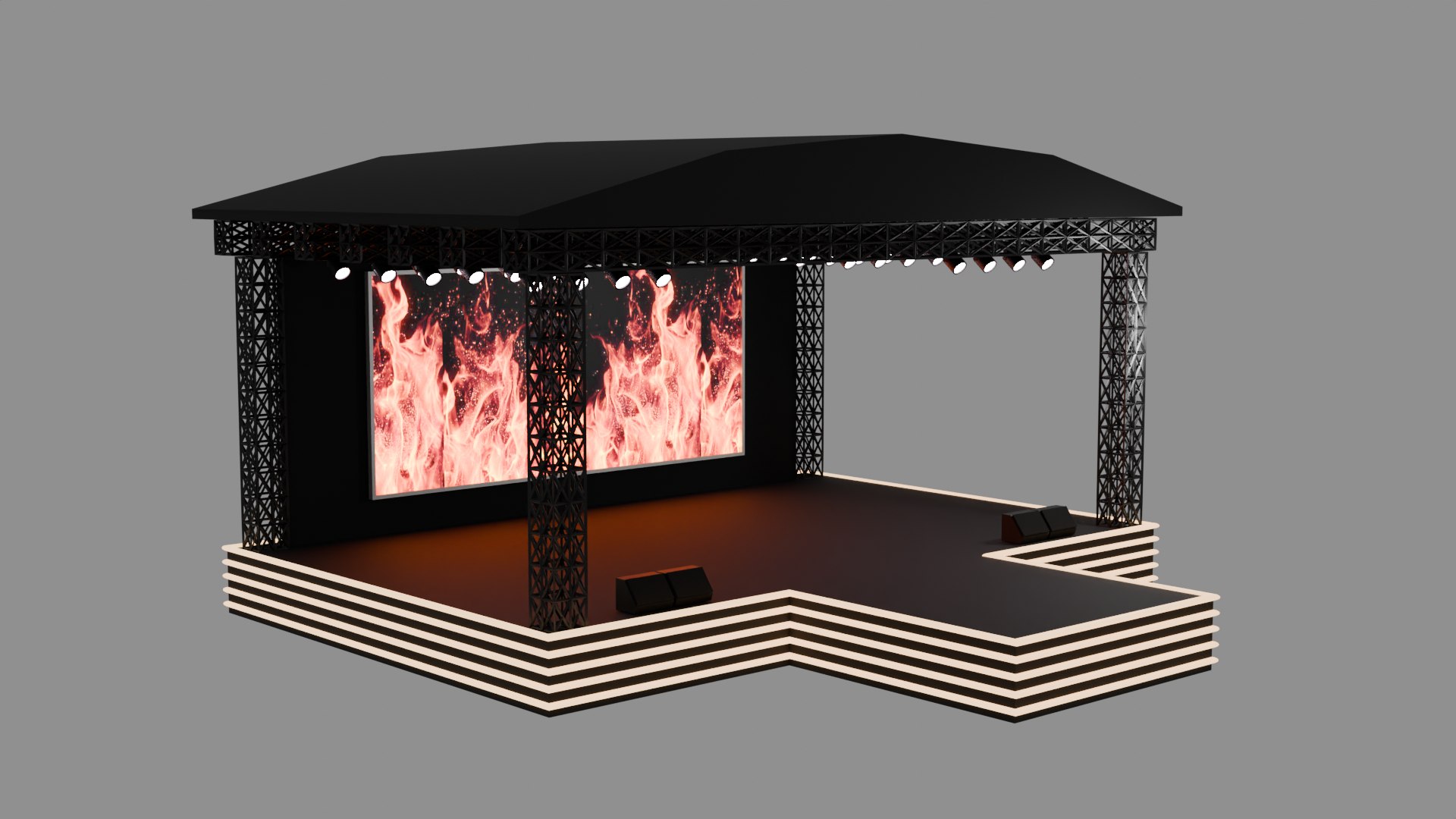 StageOutdoor1 3D Model - TurboSquid 2389229