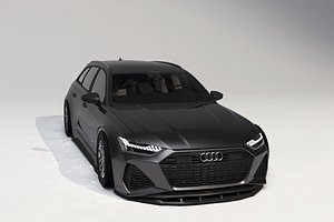 audi rs6 2021 3D model